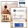 CABBEL Confezione Doppia (Set di 2) Cornice 40x50 cm, Rovere scuro, Robusta Cornice in Legno MDF, plexiglass infrangibile,