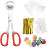 CANIPHA Treat Bag Kit di Bastoncini e Involucri per Cake Pop da 301 Pezzi, Inclusi 100 Bastoncini di Carta per Lecca-Lecca e Sacchetti per Cake Pop e Fascette Dorate 1 Paletta per Cake Pop per preparare