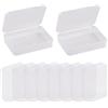 Wisebom Scatole Plastica Trasparente 10 Pezzi Contenitori Trasparenti Organizer Contenitori Portaoggetti per Organizer in Plastica Contenitori con Coperchio Scatoline Plastica per Perline Gioielli