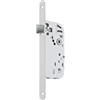 Vachette D12R-A40/B/SC, serratura senza chiave, asse 40 mm, 135 mm, D12, reversibile, senza smontaggio, per porta della cucina, soggiorno, bianco, con grilletto, Cuisine, Séjour