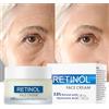 Nexolla Crema Viso con Retinolo, Naturals Crema Idratante al Retinolo, Retinol Cream Moisturizer for Face and Eyes, Crema Antirughe Donna e Uomo per Rughe, per una Pelle Liscia e Luminosa per 24 Ore