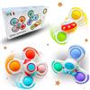 Ze Racer Baby Spinner Ventosa Pop it - Baby Hoptoys Fidget Toys - Spinner Anti Stress - Giocattolo Bebe 1 anno - Giocattoli da bagno - Hand Spinner Bebe
