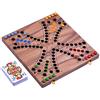 LOGOPLAY Tock per 4 giocatori - Gioco da tavolo con carte - Gioco da tavolo in legno con piano pieghevole, giallo, rosso