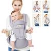 Viedouce Marsupio Neonati Ergonomico con Sedile/Puro cotone Leggero e Traspirante/Multiposizione:Dorsale, Ventrale,Regolabile ad Neonato e Bambino da 3 a 48 Mese (3,5 a 20 Kg)