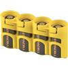 Storacell PowerPax CR123 - Contenitore per batteria, giallo, confezione da 4