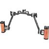 SZRIG Impugnatura regolabile con braccio di estensione rosetta M6 e blocco ferroviario da 15 mm per DLSR Camera Shoulder Rig