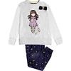 GORJUSS Santoro - Pigiama da bambina a maniche lunghe, in morbido cotone, stampa Catch a Falling Star - grigio diaspro, taglia 16, cotone, Grigio diaspro, 4
