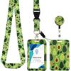 Amabro portabadge collo Porta badge identificativo con cordino retrattile, con Clip a Moschettone a Bobina per Badge Retrattile e Cinturino a Cordoncino Staccabile per ID Cards e Cellulare