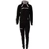 GIVOVA TUTA DONNA 105 PAILLETTES CON CAPP in FELPA NERO/BIANCO Tg. L