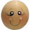 Faccina in legno dipinta cm 3 occhi aperti e bocca