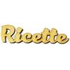 Scritta in legno Ricette