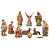 Paben - Statuette del presepe natività da 7 cm, 11 personaggi in resina