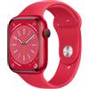 Apple Watch Series 8 GPS 45mm Cassa in Alluminio color (PRODUCT)RED con Cinturino Sport Band (PRODUCT)RED Regular - MNP43TY/A