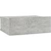 vidaXL Comodino Pensile Compatto Robusto Classico Elegante Decorativo Pratico Tavolino Notte Mobiletto Armadietto Grigio Cemento in Truciolato Premium