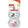 MAPA Gmbh NUK Succhietti Space Mickey Silicone 18-36 Mesi, 2 pezzi