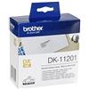 Brother DK11201 | Rotolo di Etichette Carta bianca | Nero su Bianco | Dimensioni 29 x 90 mm | 400 Etichette per Rotolo