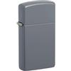 Zippo Accendino, Slim Grigio piatto, 1 x 3,5 x 5,5 cm