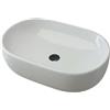 Baden Haus Lavabo da appoggio ovale ceramica bianco lucido 60 cm