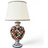 CERAMICHE CALTAGIRONE Lume Pigna ceramica siciliana Caltagirone multicolor cm 60