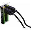 VERICO LoopEnergy Wiederaufladbare USB-C Batterie AAA 1,5V 900mWh (600mAh) Li-Ion, Schnellladung via USB-C Anschluss in ca. 2 Stunden (2X AAA)