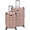 Ben Sherman Nottingham - Bagaglio rigido leggero con 4 ruote, oro rosa, 20-Inch Carry On, Nottingham - Valigia da viaggio rigida leggera a 4 ruote