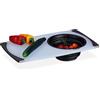 Relaxdays Tagliere da Lavandino con Colino, ASSE 2in1 Cucina, 50x29 cm, Taglia Frutta e Verdura sopra al Lavello, Nero