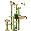 AllMyPets Tiragraffi per Gatti Albero Tiragraffi con Tappetino e