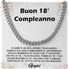 Bramart Collana Uomo Compleanno Idee Regali per lui Festa Evento speciale - Idea Regalo Età Natale Anniversario - Cofanetto con DEDICA incluso