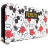 Joe Cool Peanuts Snoopy Charlie Brown Borsa/Portamonete Clutch Tasca per Monete & Porta Carte, Bianco