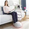 InnovaGoods - Scaldapiedi Elettrico 2 in 1 ELEWA, Riscaldamento Veloce 2100W, Cotone Traspirante, Design Versatile e Funzionale, Grigio, Piccolo, Cotone