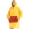 LATH.PIN Coperta da Divano Panda Coperta con Cappuccio Taglie Forti Unisex Caldo Plaid con Maniche Tasca Divertente Felpone