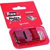 Fixo Notes 65006651 Marcatori adesivi con dispenser rosso, PET, 25 x 43 mm