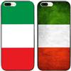 Generic Cover posteriore in silicone TPU con bandiera italiana, per Apple iPhone 7 Plus/iPhone 8 Plus, 2 pezzi