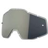 100% Lente di ricambio 100% Racecraft/Accuri/Strata argento mirror smoke ani-fog