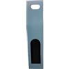 Weboxes Porta bottiglia singola con manico 8 x 8 x 33 Confezione da 20 pezzi - Colore indaco
