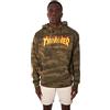 THRASHER Magazine Men's Flame Pullover Long Sleeve Hoodie Forest Camo Green M