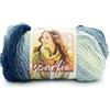 Lion Brand Yarn Lion Brand Filato di marca Scarfie, blu/crema, 1 confezione