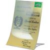 SIGEL Espositore da tavolo 15 x 21 cm - 2 pezzi | TA161, punto vendita, reception, banco, esposizione prezzi, inserimento rapido, informazione clienti, presentazione visiva