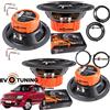 Hertz Evotuning Kit 4 Casse Altoparlanti Hertz DCX 165.3 Coassiali ANT+POST per Fiat Panda 169