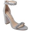 Jewel Badgley Mischka Mayra, Sandali con Tacco Donna, Champagne, 39 EU