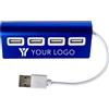 Hub USB in alluminio Leo personalizzate o neutre