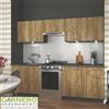 Garnero Arredamenti Cucina moderna componibile completa URBAN 240 cm legno rovere antracite design
