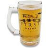Mad Monkey Divertente bicchiere da birra con iscrizione - Bicchiere da birra First Drink - Last Drink - Mad Monkey