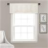 Lush Decor, Mantovana da cucina con motivo smerlato, 45,7 x 132,1 cm, color crema