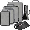 Eono Organizzatori da Viaggio a Compressione, Organizer Valigia Set, Cubo di Viaggio, Cubi di Imballaggio, Compression Packing Cube