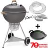 Weber Barbecue a carbone Master Touch GBS cm 57 - Kettle 70° Anniversario + Piastra (19521004 + 7421)