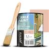 JOVIRA PINTURAS Chalk Paint - Vernice gessata all'acqua opaca + Pennello speciale per legno. Rinnovate i vostri mobili con creatività. (750 Millilitri, Sabbia + Pennello) C-22-K