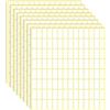 Sliverdew 30 fogli di etichette bianche adesive per scrivere, 10 x 20 mm, piccole etichette vuote per barattoli, cartelle di documenti, scuola, ufficio, cucina (3360 etichette)