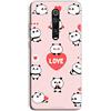 Mixroom - Cover Custodia Case in TPU Silicone Morbida per Xiaomi Mi 9T Fantasia Panda Love W349