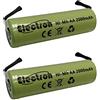 Electron 2x Batteria ricaricabile Ni-Mh Stilo AA 1,2V 2000mAh con linguette lamelle terminali a saldare per pacco pacchi batteria